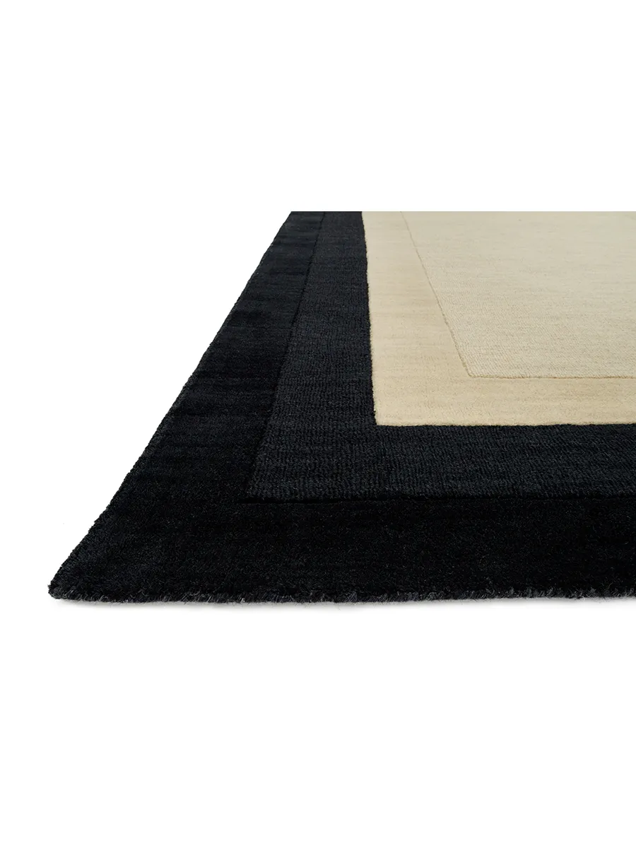 Hamilton Ivory/Charcoal 9'3" x 13' Rug