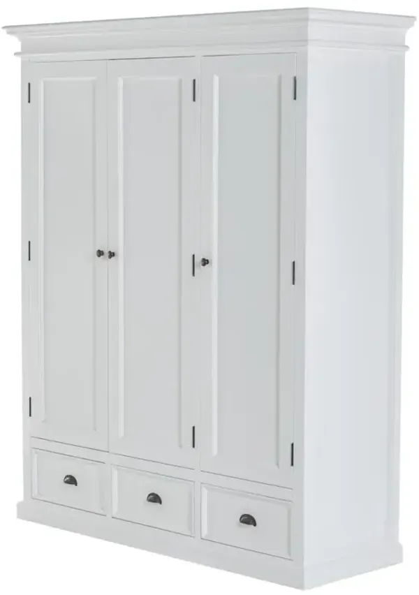 Belen Kox Classic White 3-Door Wardrobe, Belen Kox