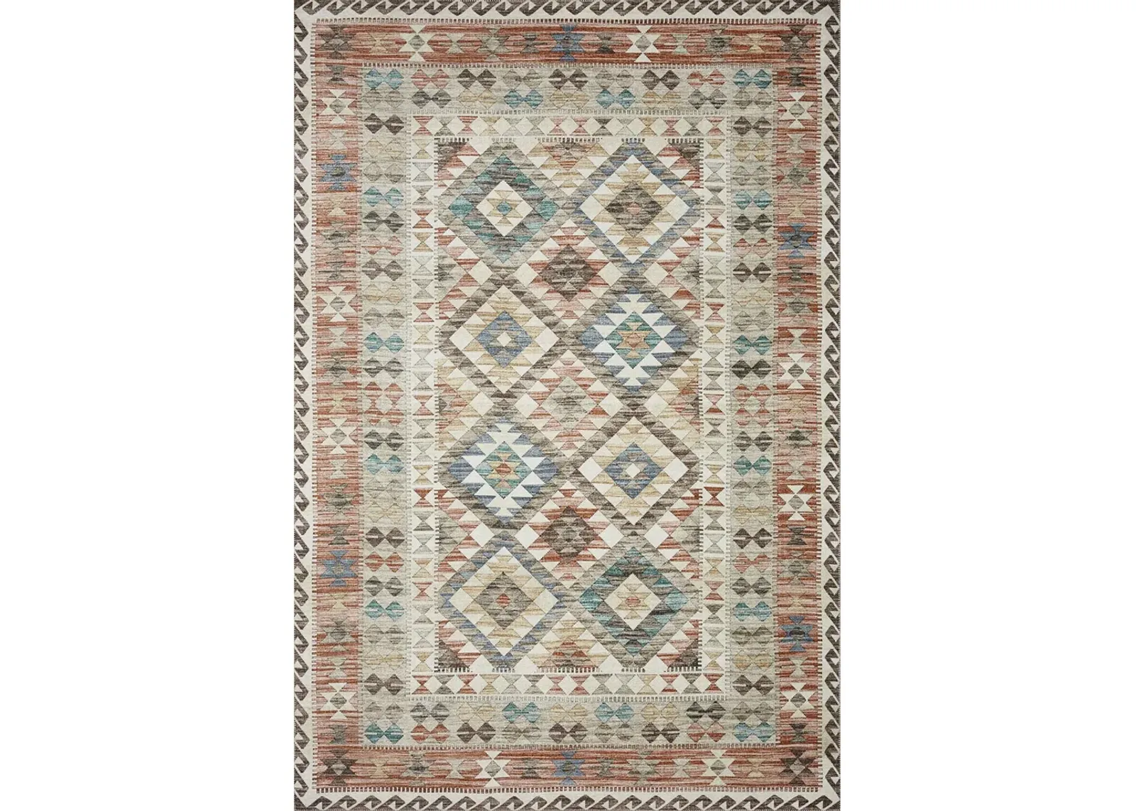 Zion ZIO04 Ivory/Multi 8'6" x 11'6" Rug