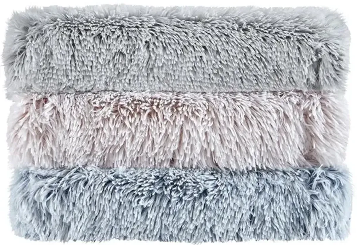 Belen Kox Frosty Print Shaggy Faux Fur Throw by Belen Kox, Belen Kox