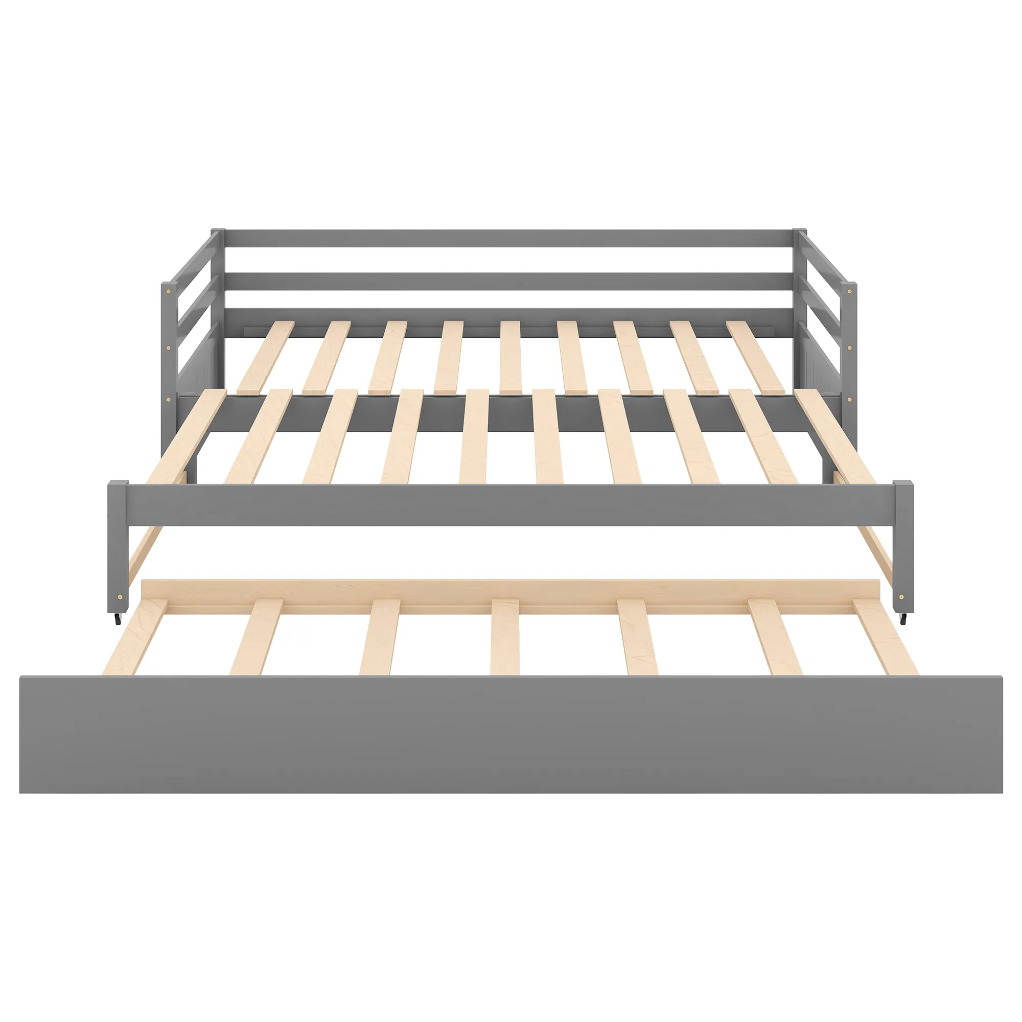 Merax Modern Daybed with Trundle Bed Frame