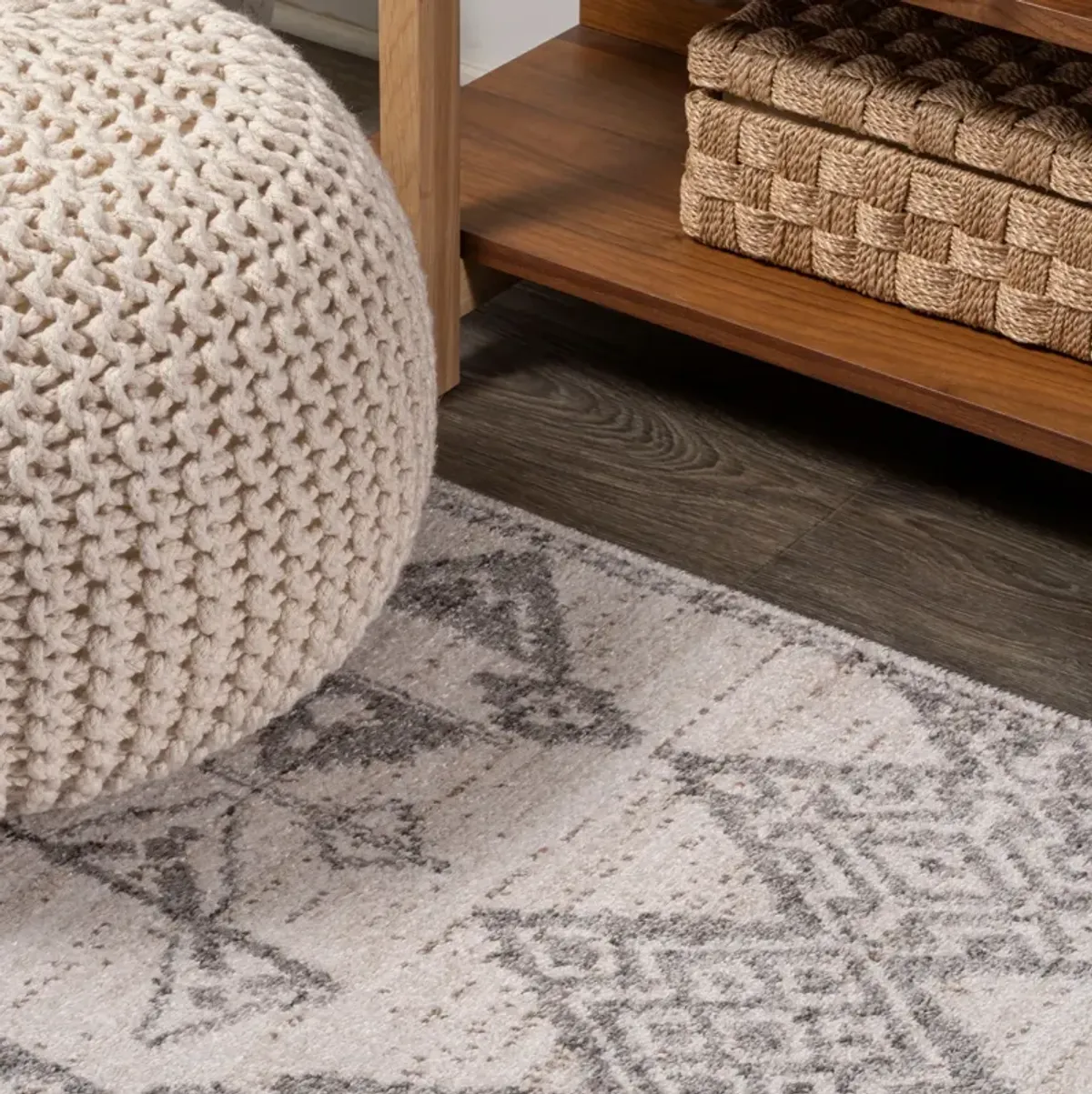 Idris Tribal Diamond Geometric Area Rug