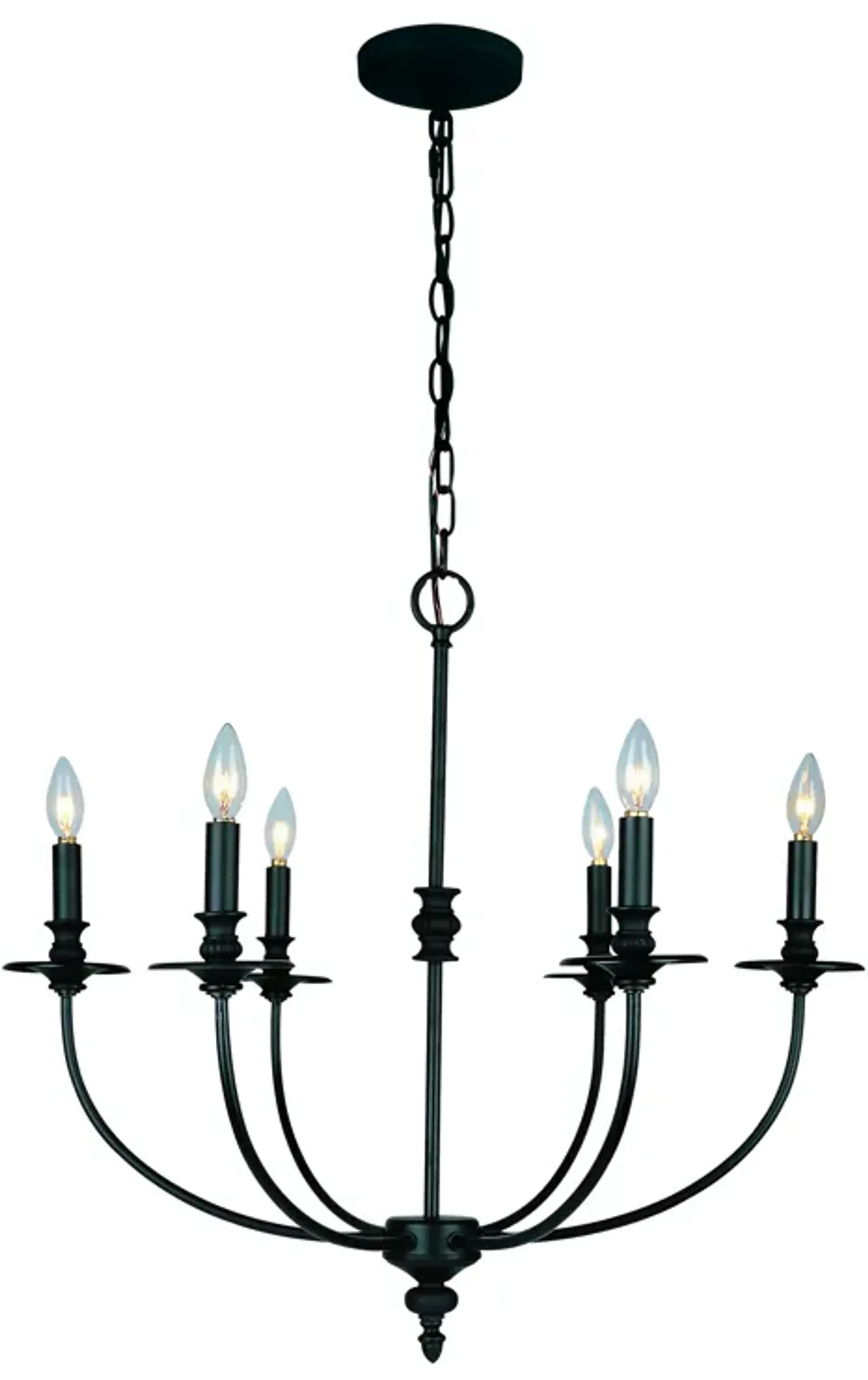 Hartford 25'' Wide 6-Light Chandelier