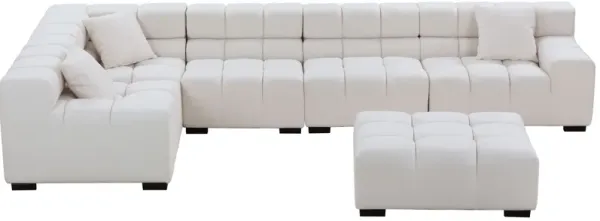 Modular Seating Sofa Couch L-Shaped Sectional sofa with Ottoman