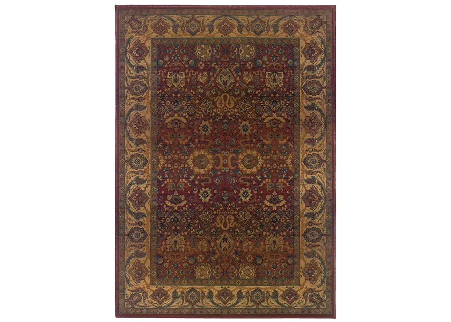 Kharma 5'3" x 7'6" Red Rug