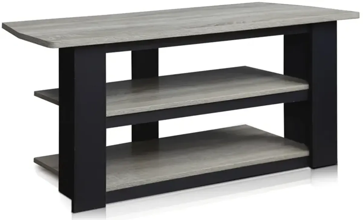 Parsons 42-in TV Entertainment Center, Oak Grey/Black