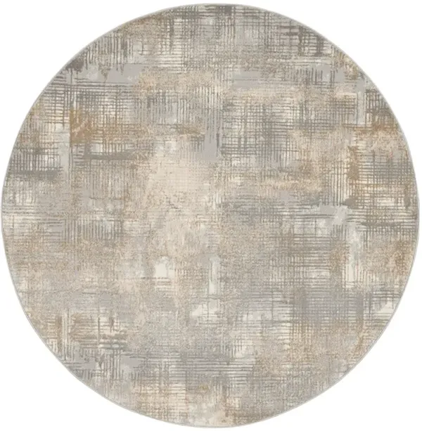 CK950 Rush CK951 Gray/Beige 6' x Round Rug