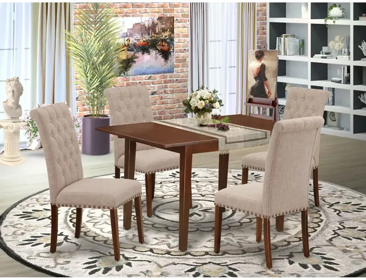 Dining Room Set Mahogany, NOBR5-MAH-04