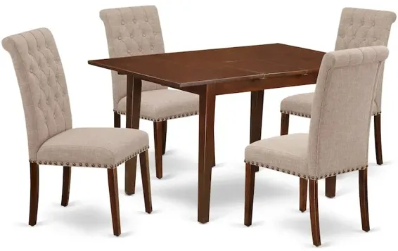 Dining Room Set Mahogany, NOBR5-MAH-04