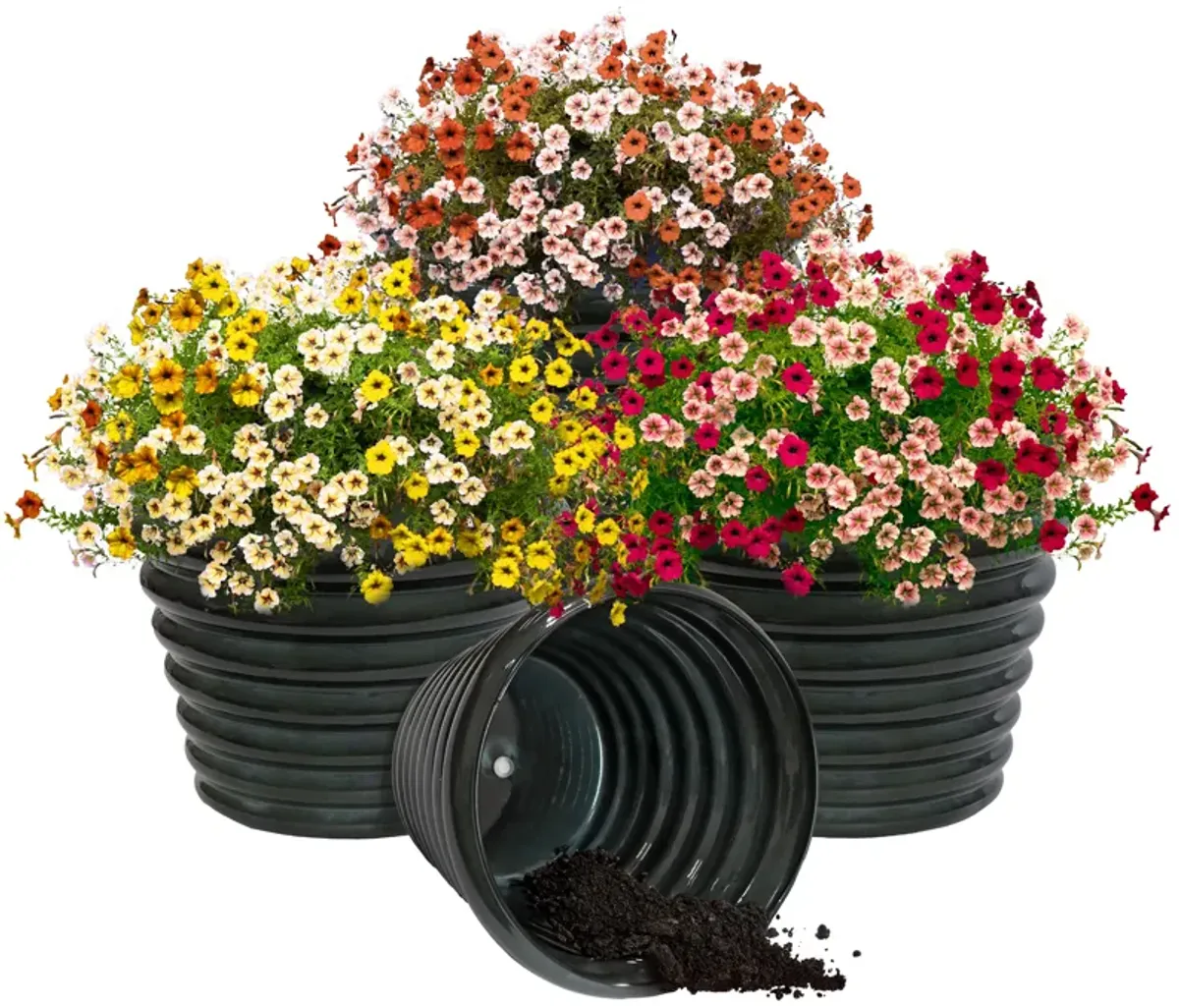 Molly Metal Outdoor Planter Set of 4