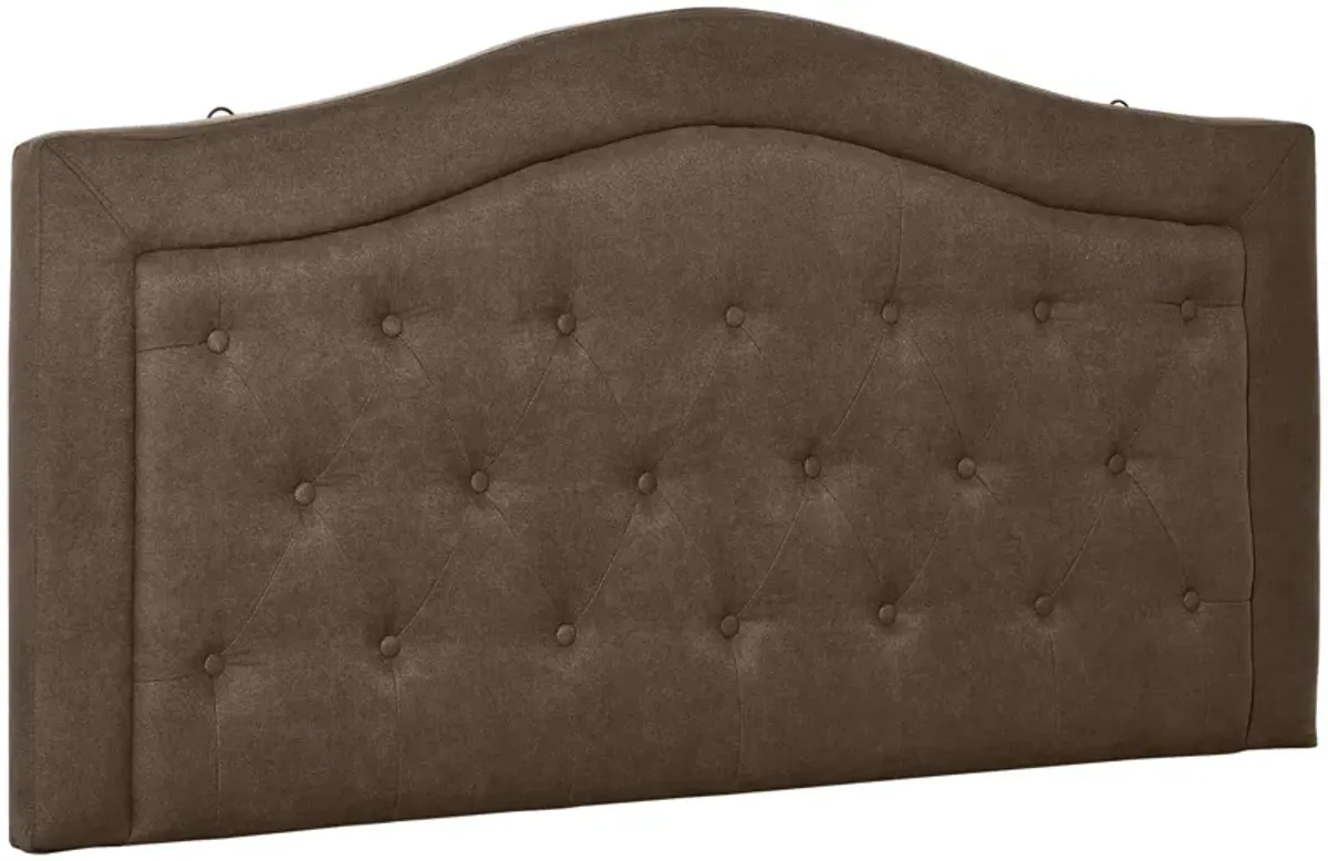 Upholstered Headboard, Button Tufted Bedhead Board, Home Bedroom Decoration for Full-Sized Beds, Brown