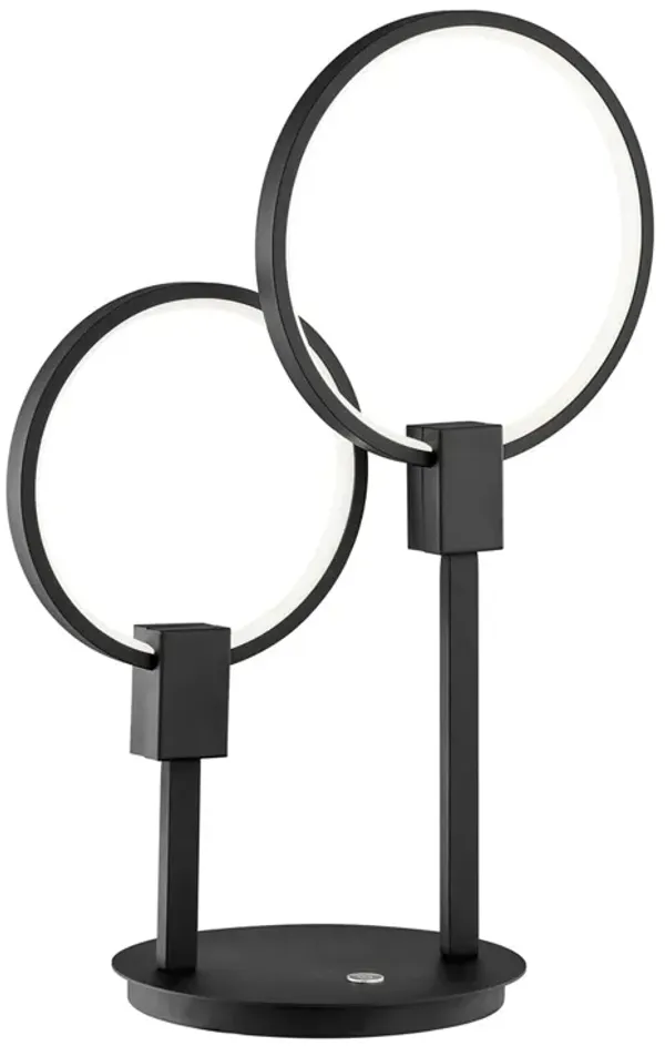 Hong Kong Tall Chrome Table Lamp LED Light