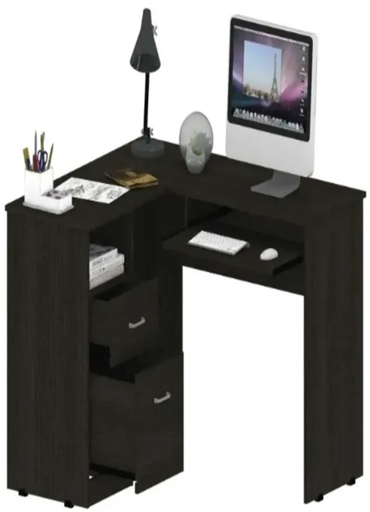 L-Shaped Desk Bradford, Office, Black