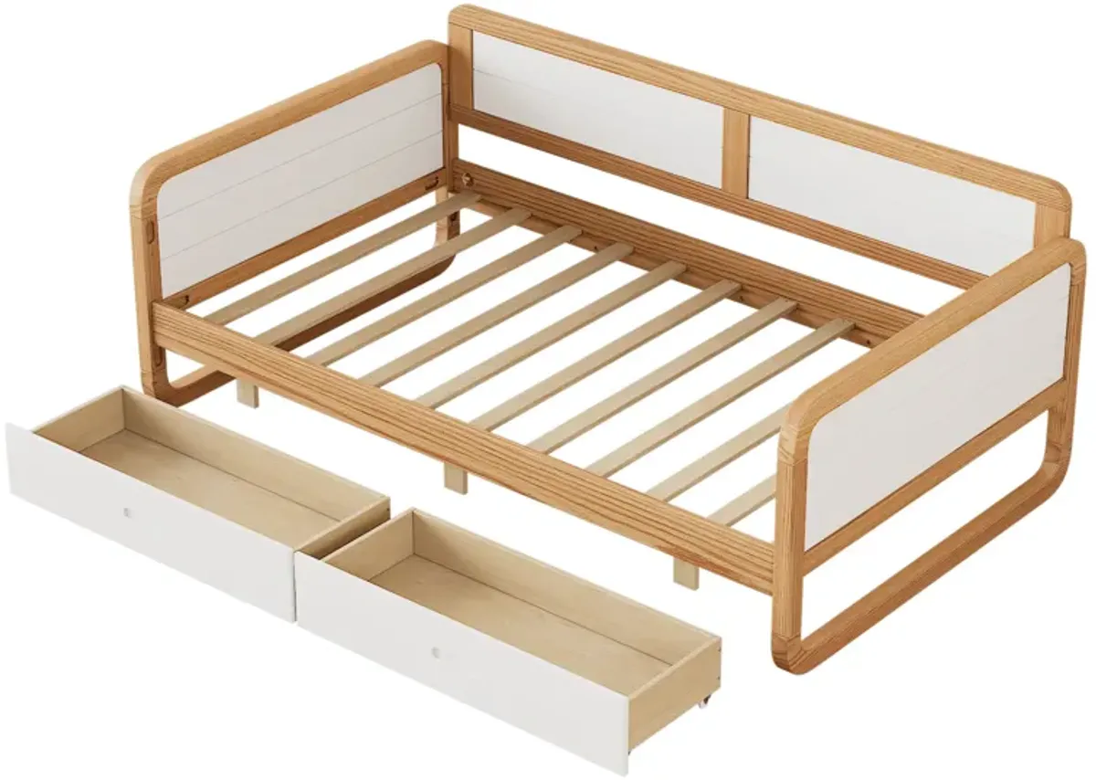 Merax Solid Wood Daybed  Bed Frame