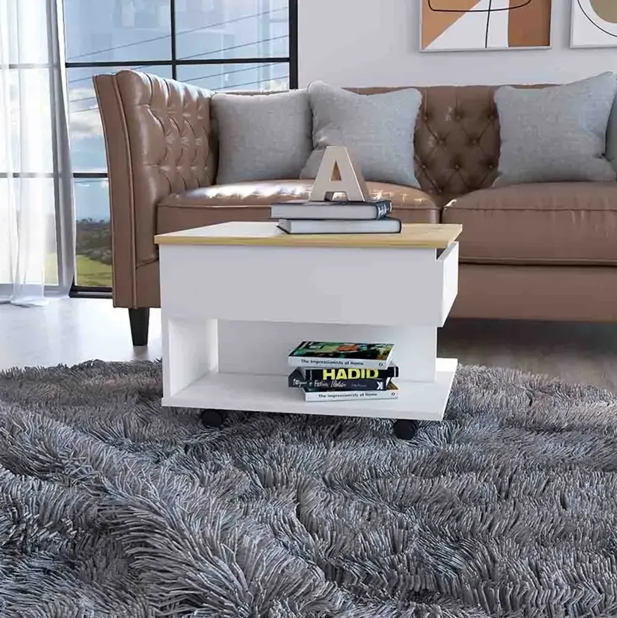 Portland  Top Coffee Liftable Table