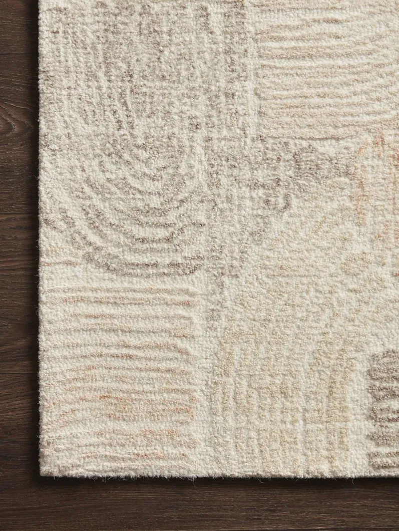 Milo MLO02 Peach/Pebble 7'9" x 9'9" Rug