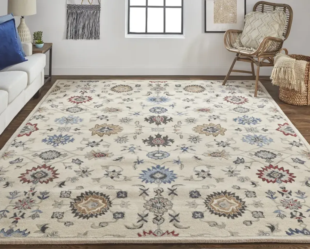 Rylan 8641F Ivory/Blue/Tan 8' x 10' Rug