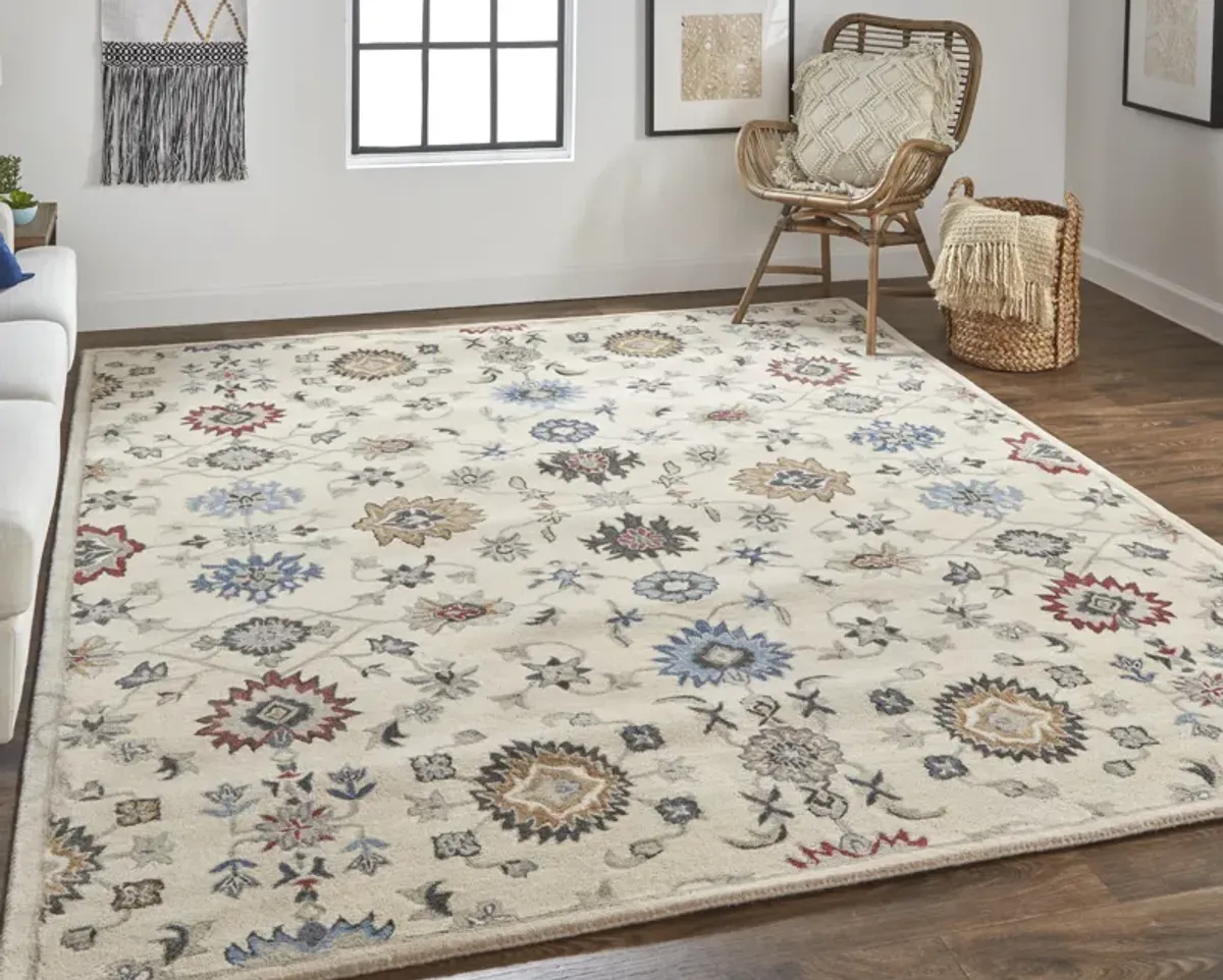 Rylan 8641F Ivory/Blue/Tan 8' x 10' Rug