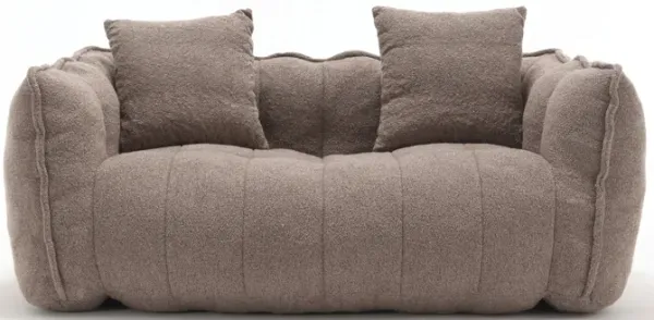 Merax Chenille Lazy Bean Bag Loveseat for Living Room