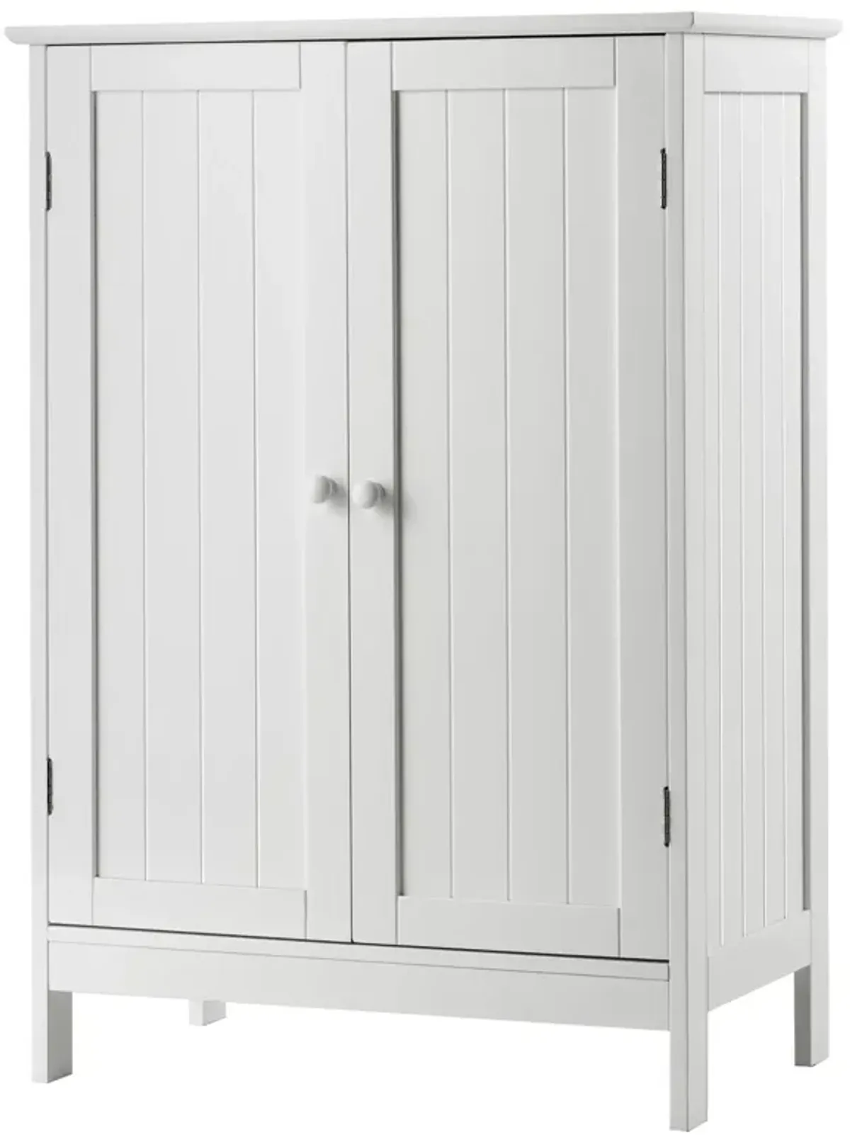 2-Door Freee-Standing Bathroom Cabinet with Shelf