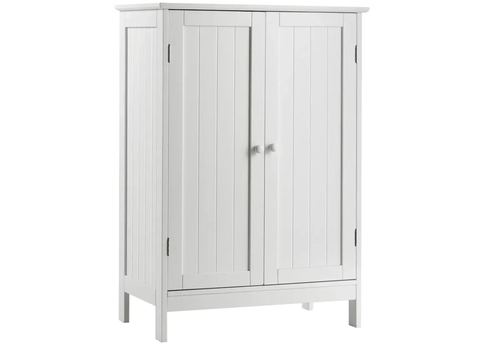 2-Door Freee-Standing Bathroom Cabinet with Shelf