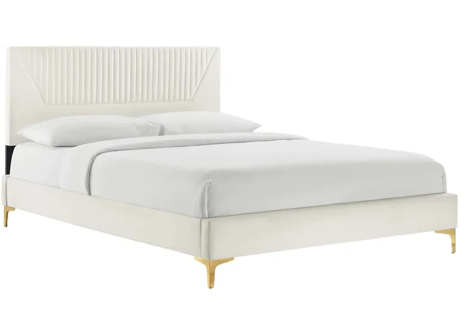 Modway - Yasmine Channel Tufted Performance Velvet Full Platform Bed