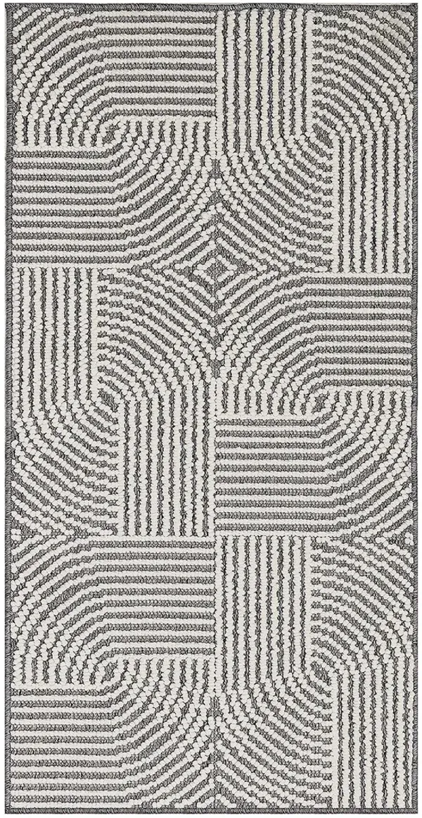 Natural Texture NTX02 Charcoal/Ivory 2'2" x 3'9" Rug