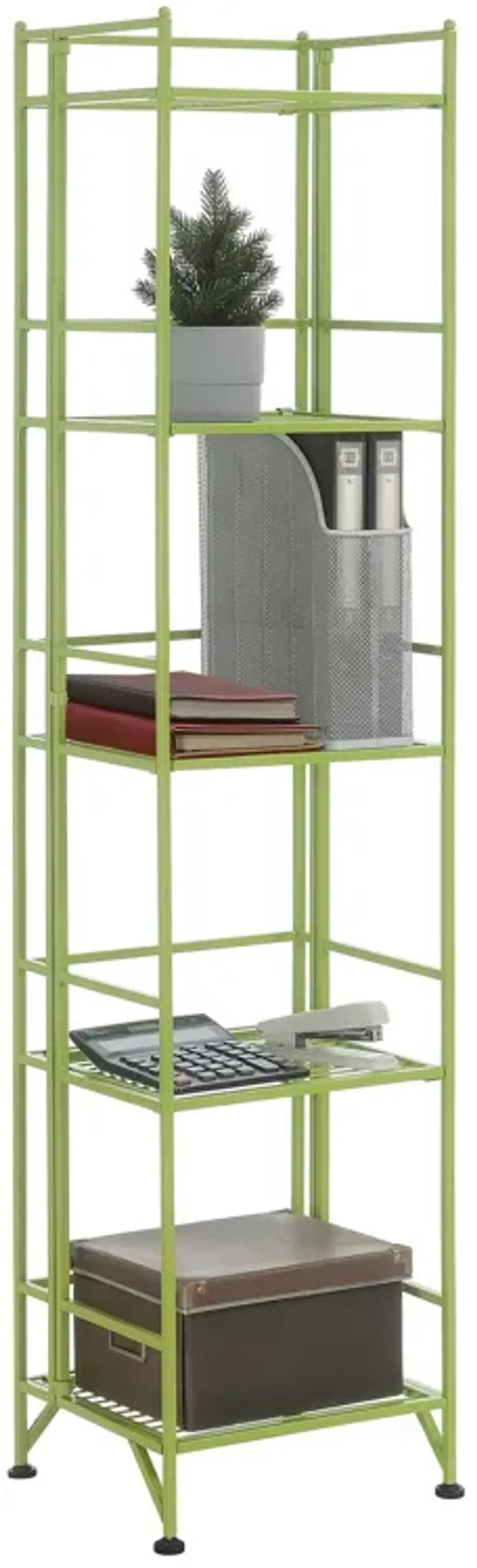 Xtra Storage 5 Tier Folding Metal Shelf