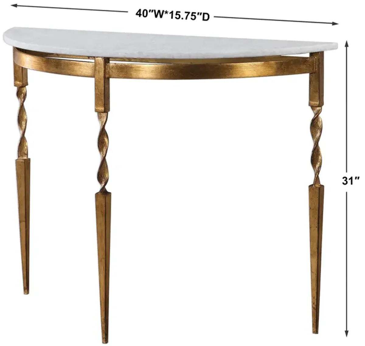 Imelda Demilune Console Table