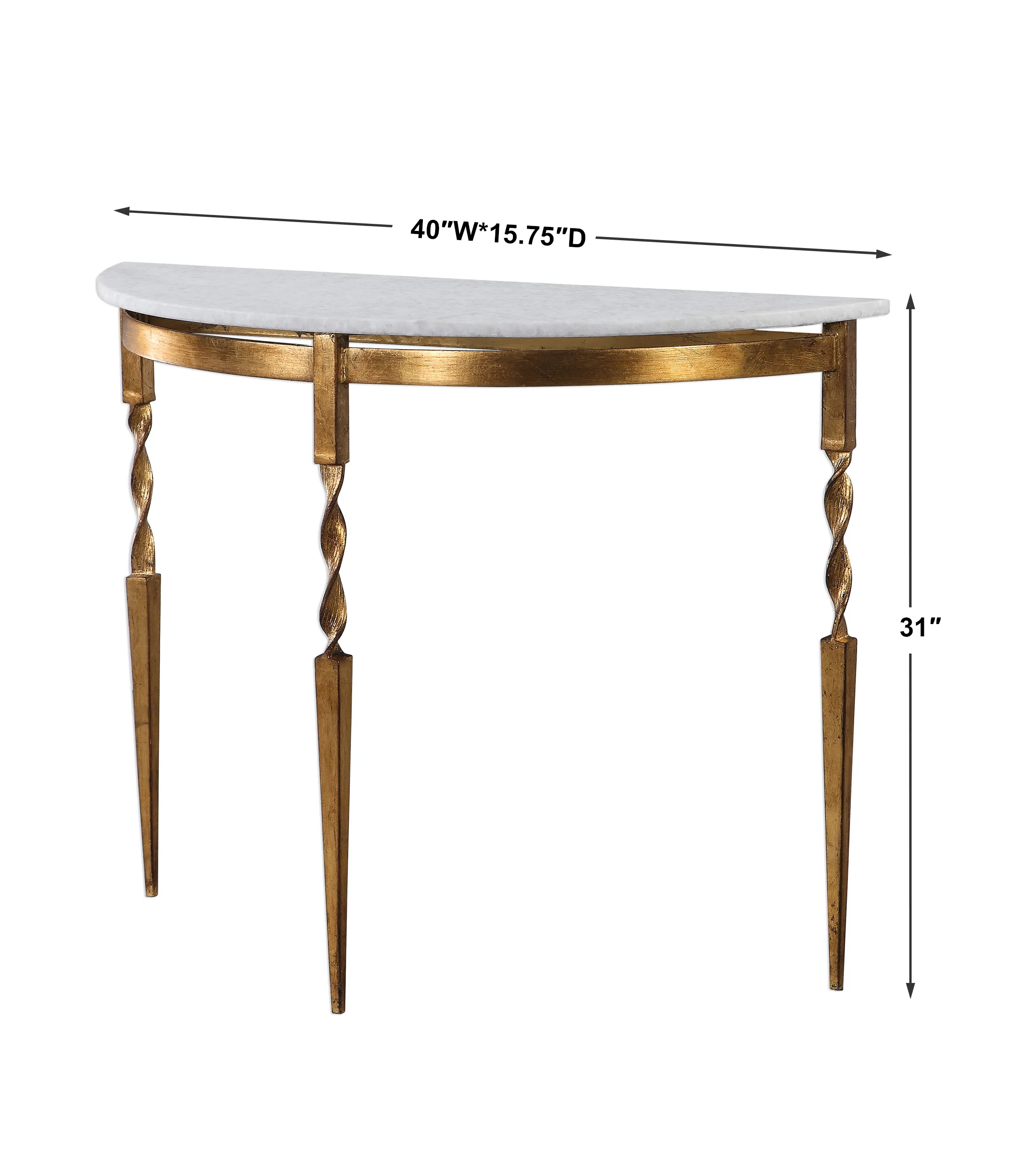 Imelda Demilune Console Table