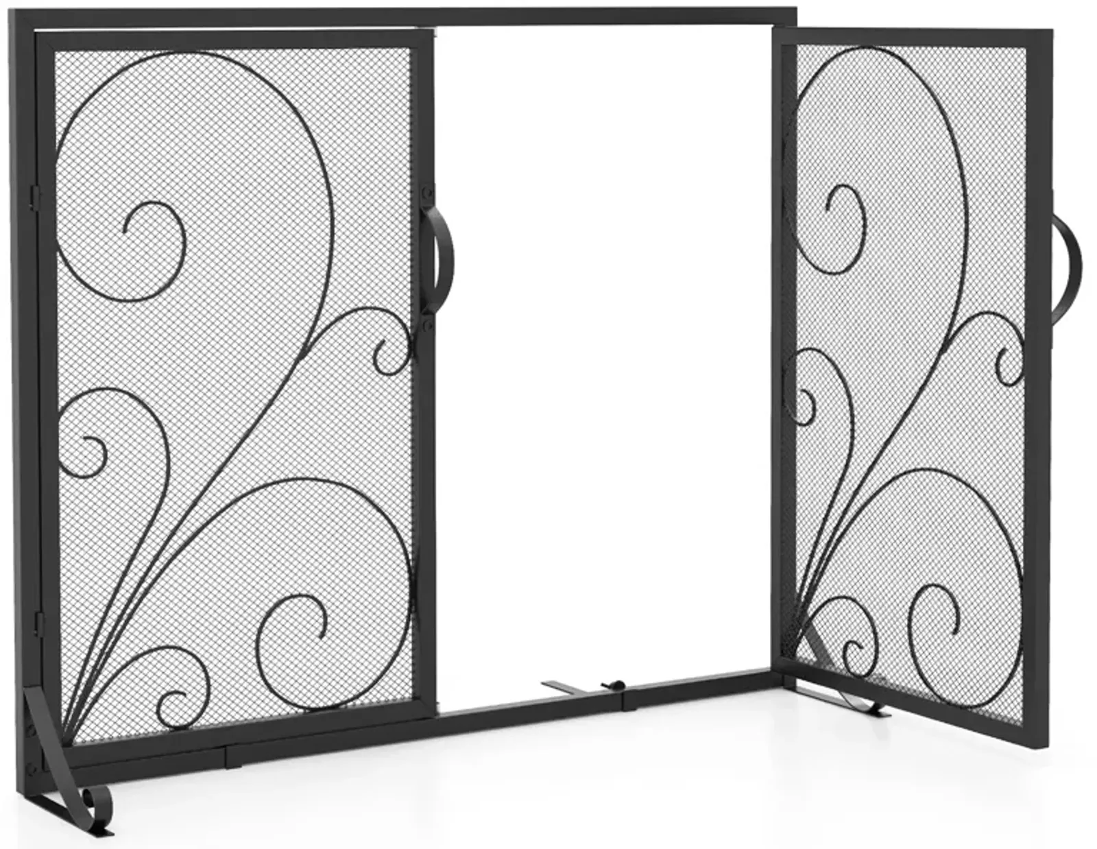 38 x 31 Inch Double Door Fireplace Screen