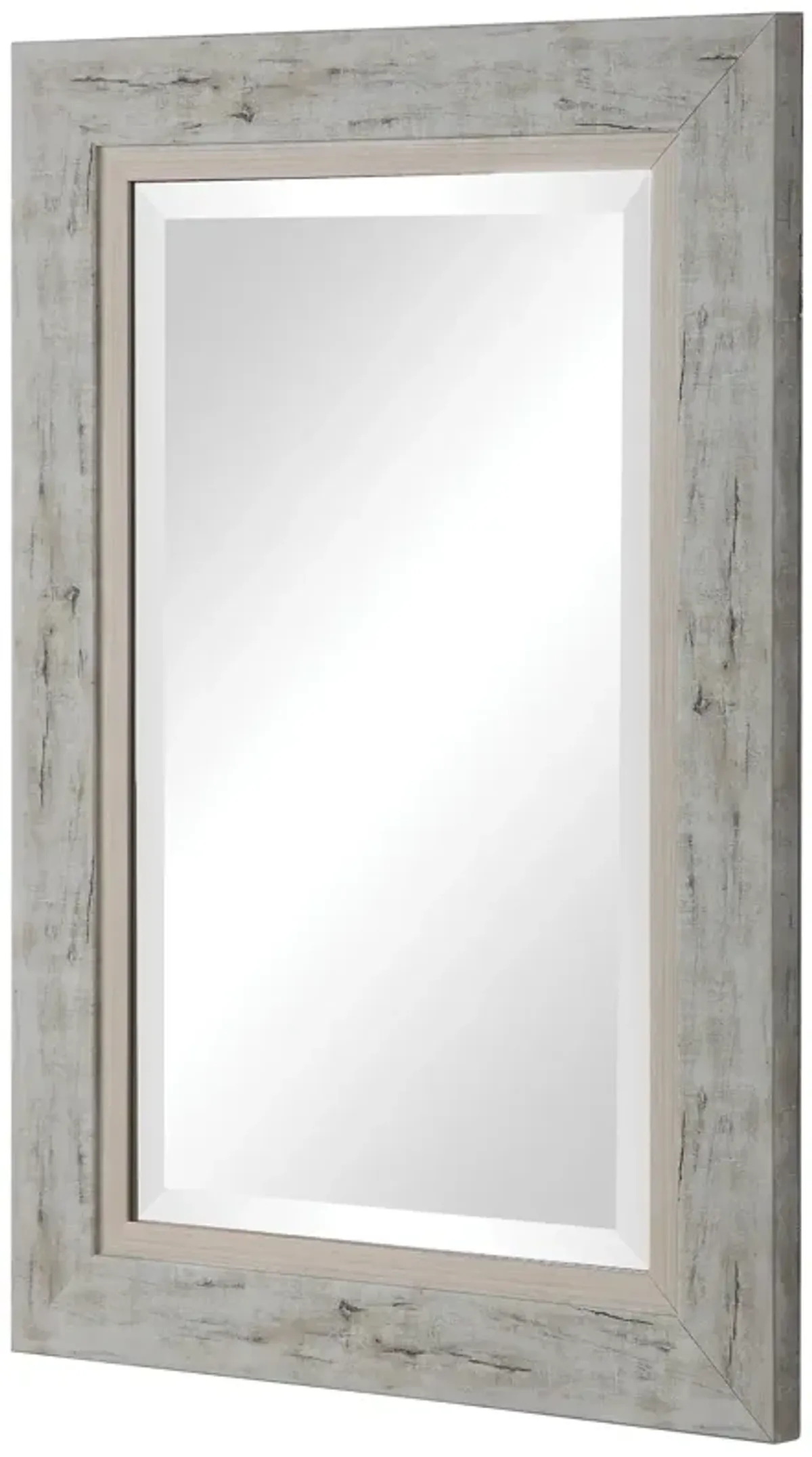 Branbury Rustic Light Wood Mirror