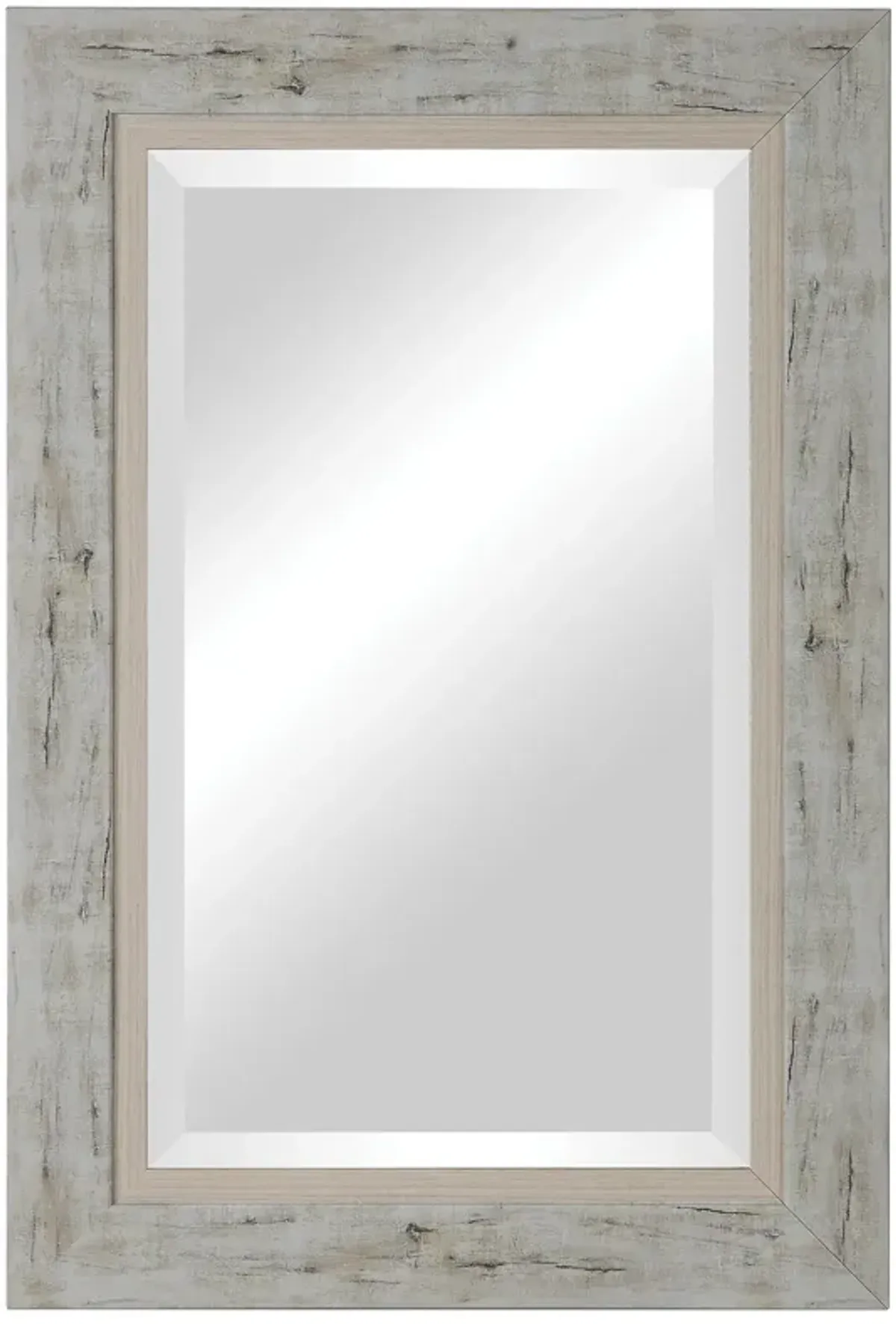 Branbury Rustic Light Wood Mirror