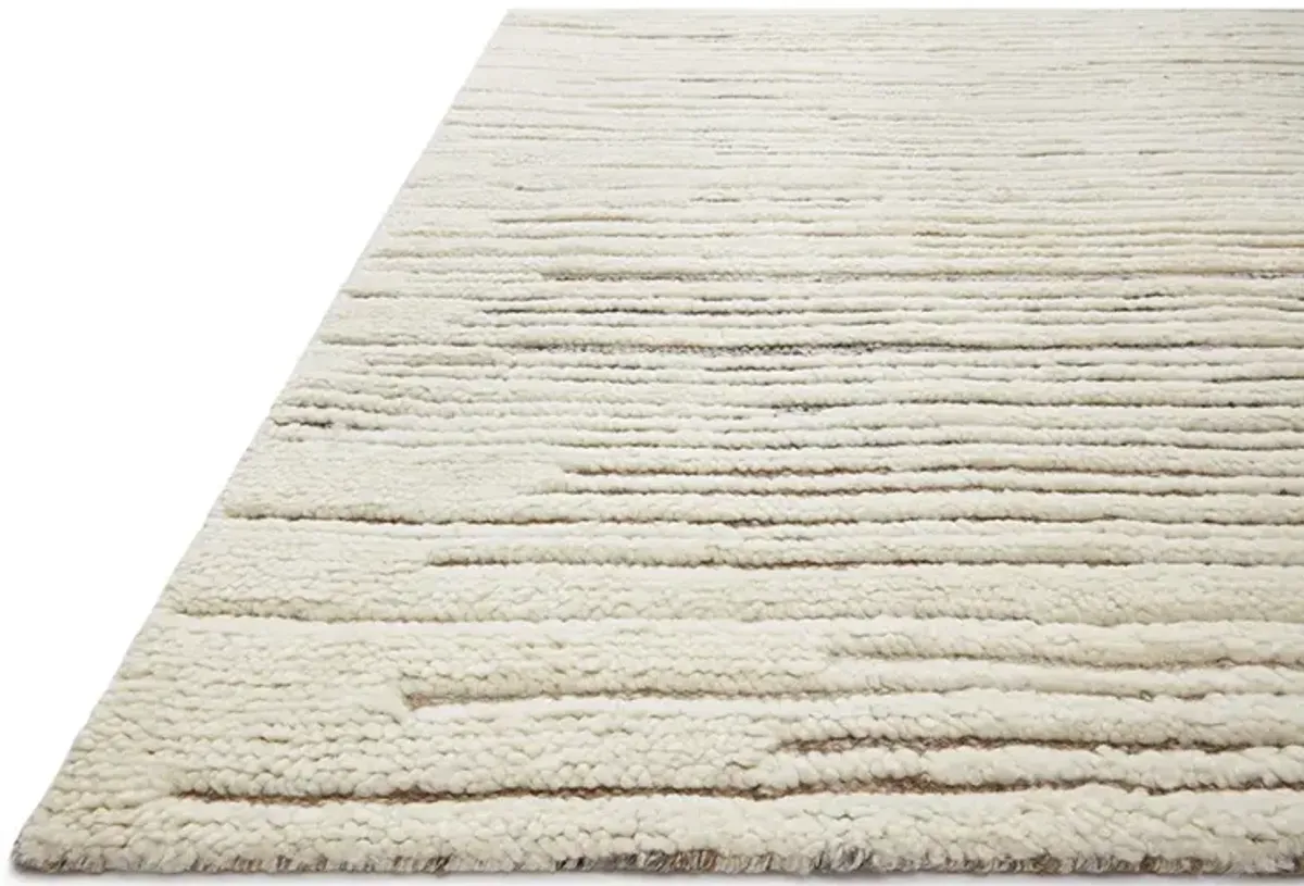 Bennett BEN04 Ivory/Pebble 5'6" x 8'6" Rug