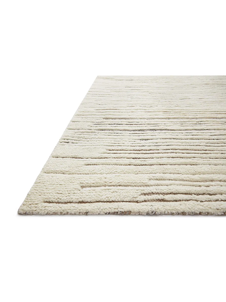 Bennett BEN04 Ivory/Pebble 5'6" x 8'6" Rug