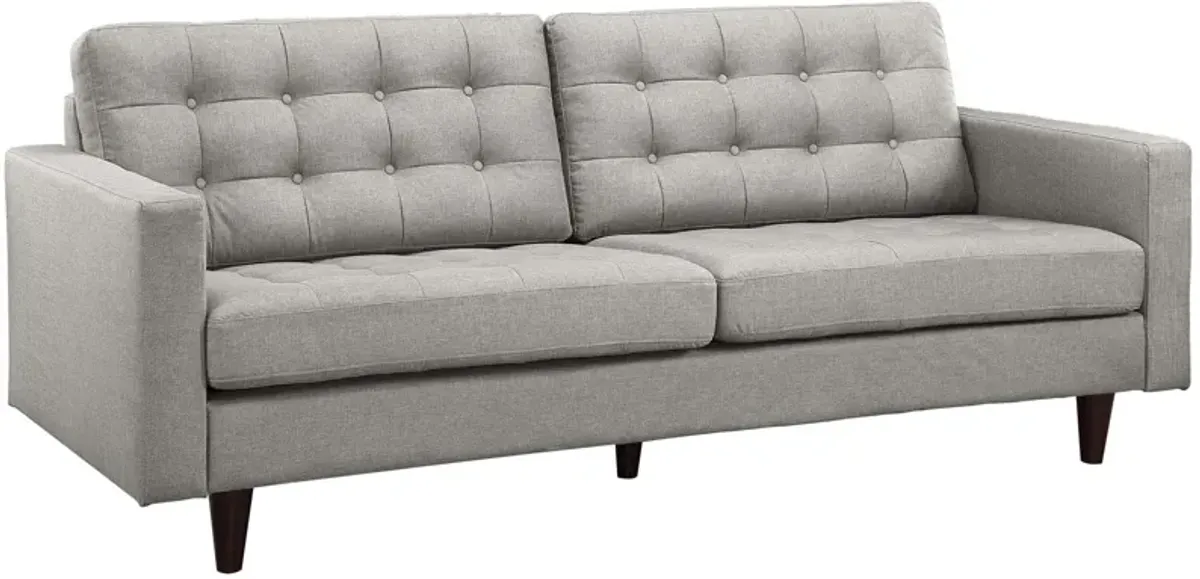 Empress Upholstered Fabric Sofa Gray EEI-1011-LGR