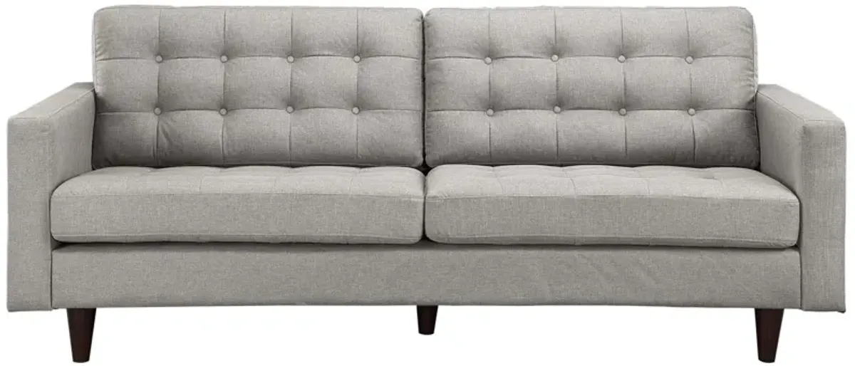 Empress Upholstered Fabric Sofa Gray EEI-1011-LGR