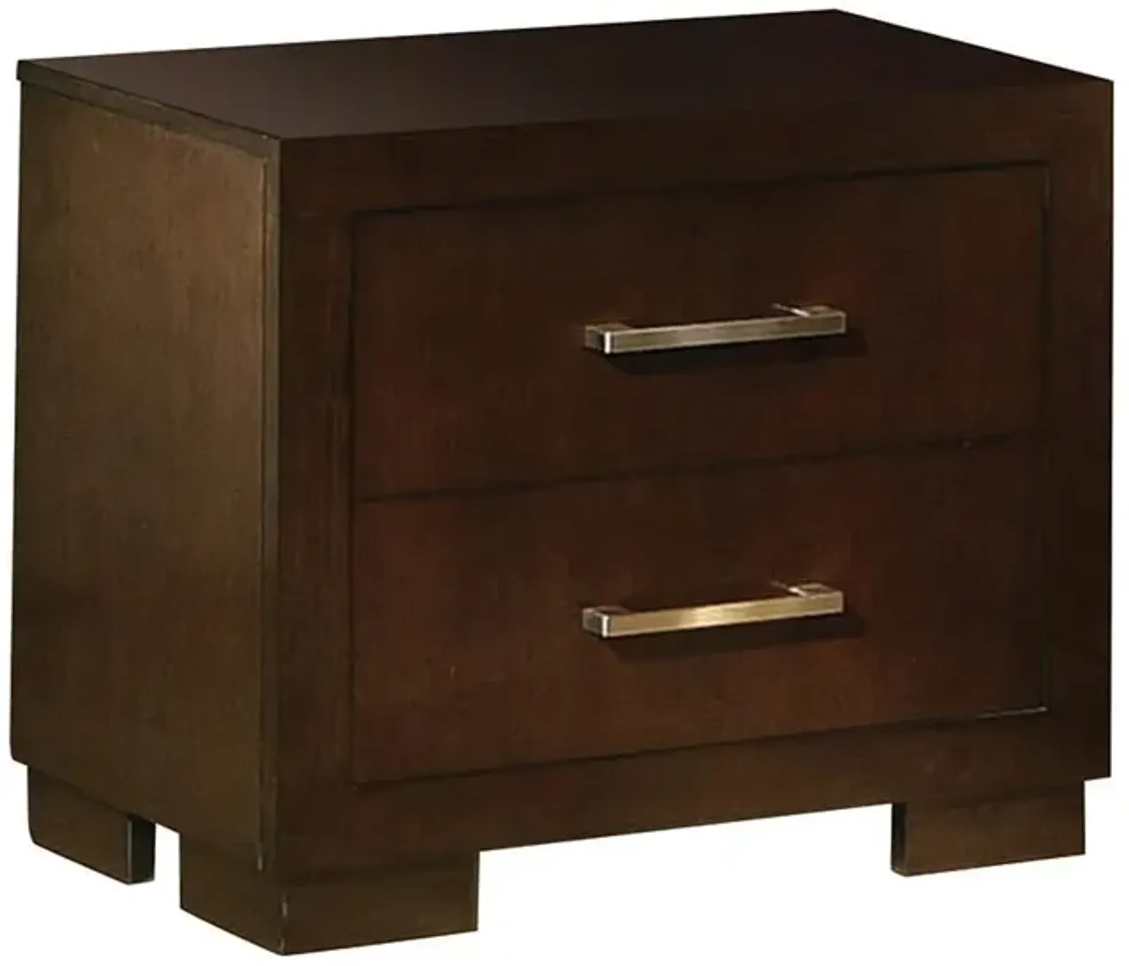 Jessica 2-drawer Nightstand Cappuccino