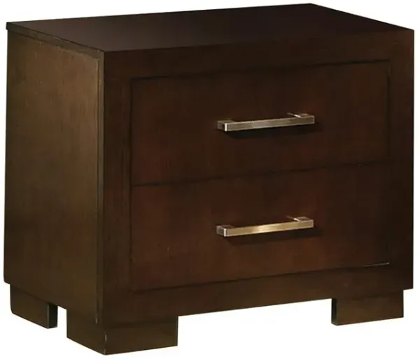 Jessica 2-drawer Nightstand Cappuccino