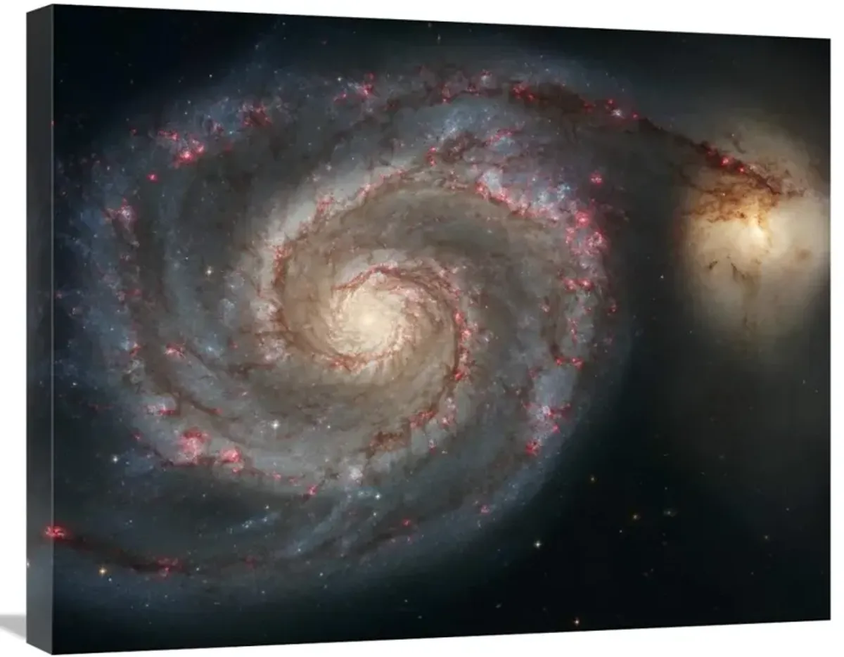 M51 - The Whirlpool Galaxy-Canvas Art-28x22