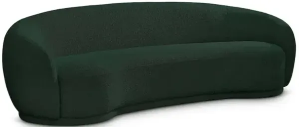 Meridian Furniture Hyde Green Boucle Fabric Sofa