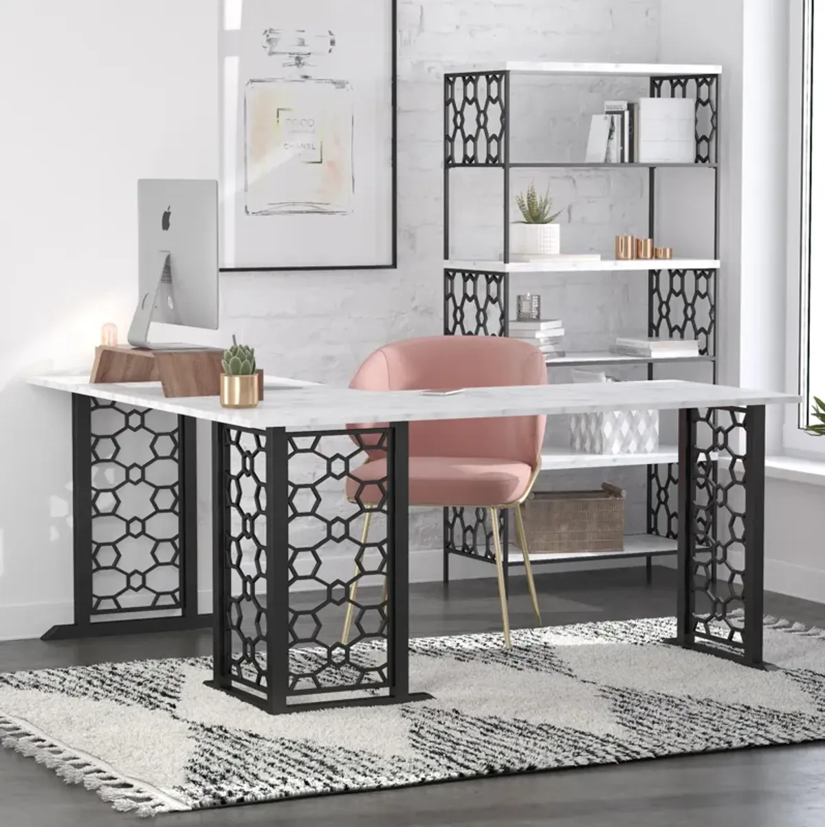 CosmoLiving by Cosmopolitan Ella L Desk