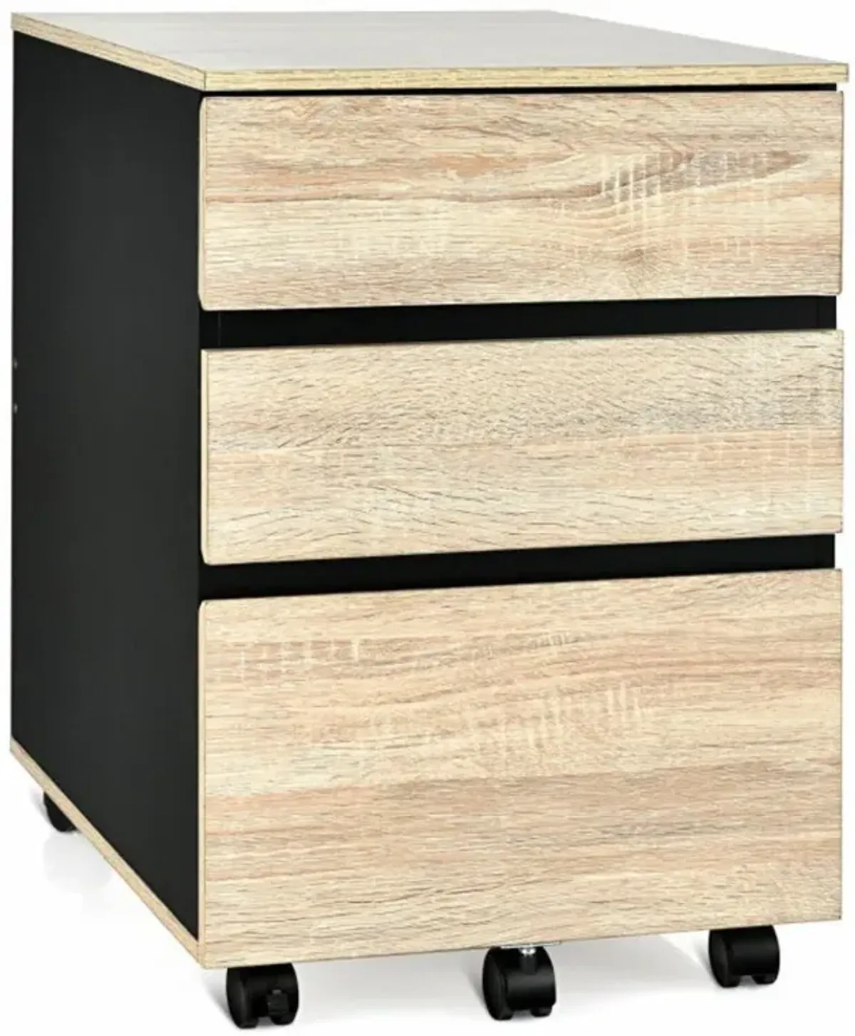 Hivvago 3-Drawer Mobile File Cabinet for Home Office