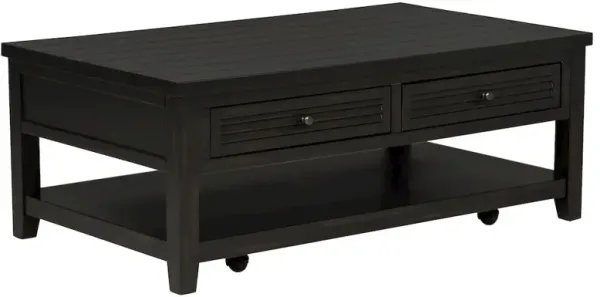 Concord 2-drawer Rectangular Coffee Table Distressed Java