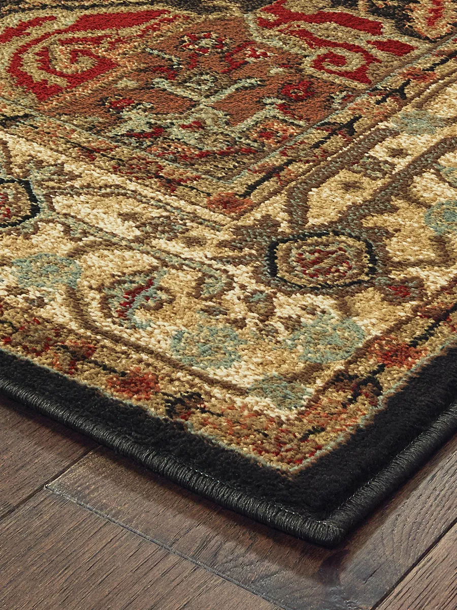 Laurel 3'3" x 5' Black Rug