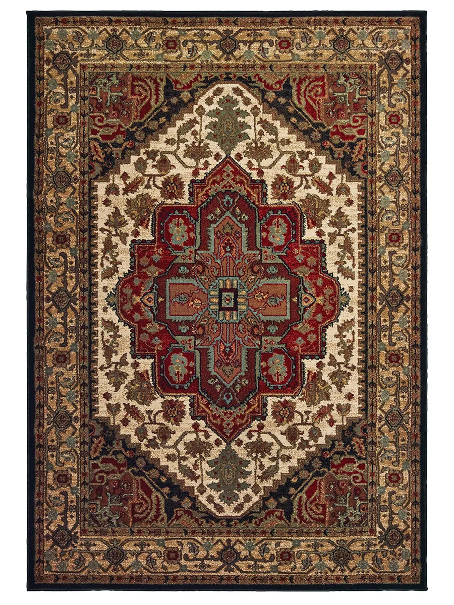 Laurel 3'3" x 5' Black Rug