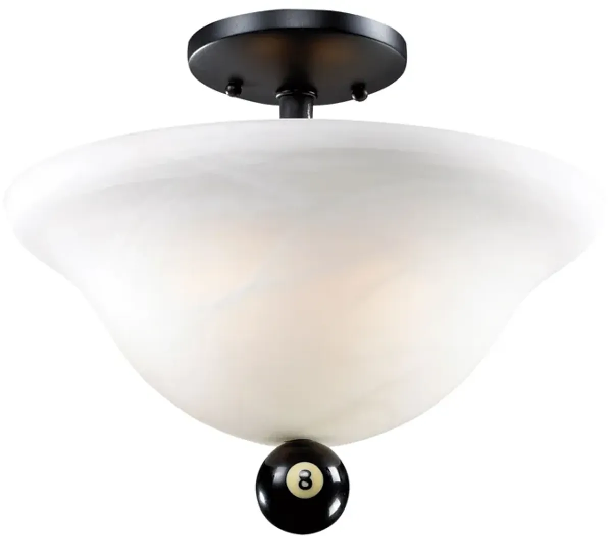 2-Light Semi Flush Mount