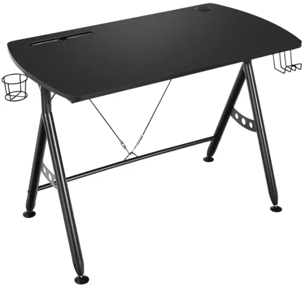 Y-shaped Gaming Desk with Phone Slot and Cup Holder