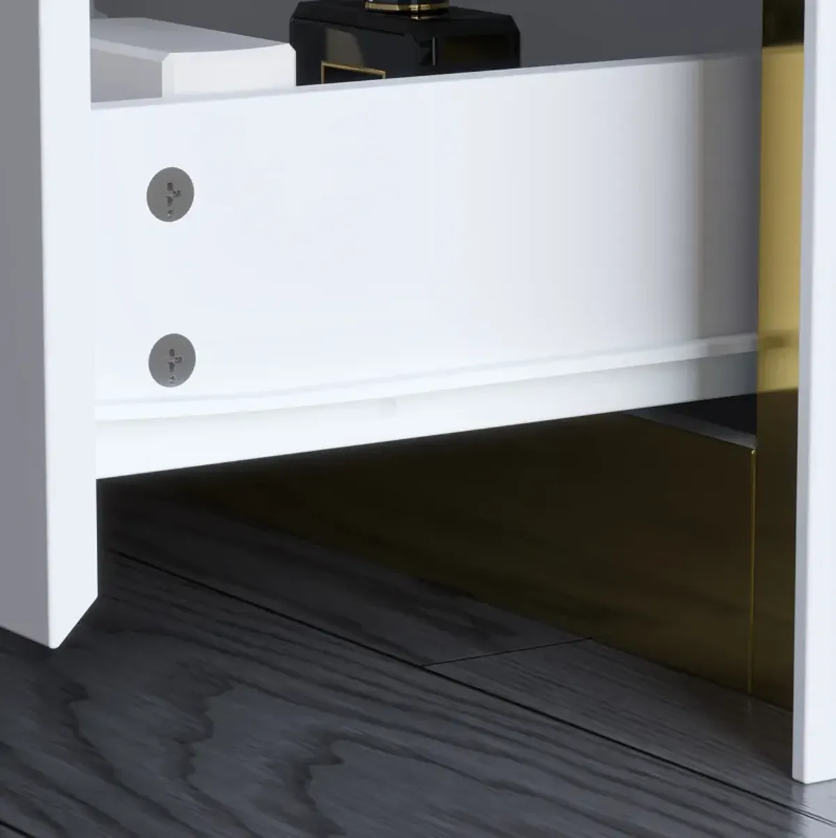 FUFU&GAGA 68.9" Modern Dresser with 6 Drawers,  (68.9" W x 15.7" D x 23.6"H), White