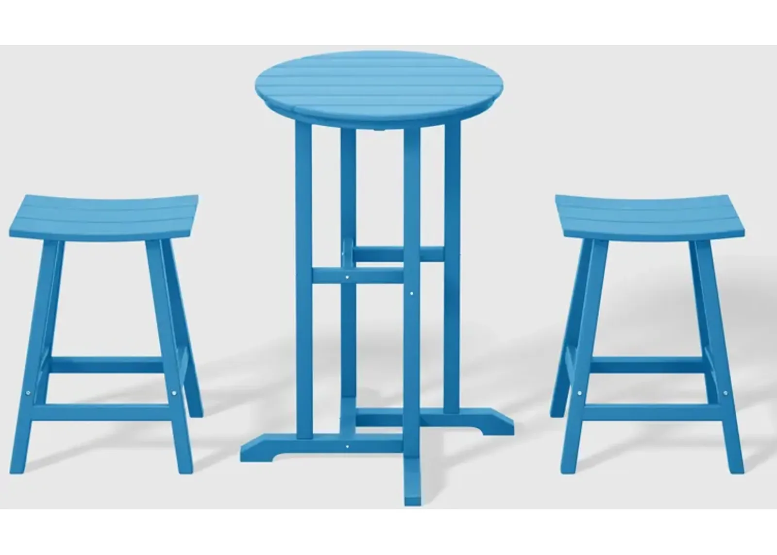 WestinTrends Outdoor Patio Counter Height Bar Stools Bistro Bar Table Set